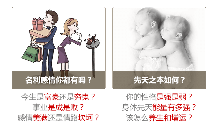 问卦后您将知道以下信息